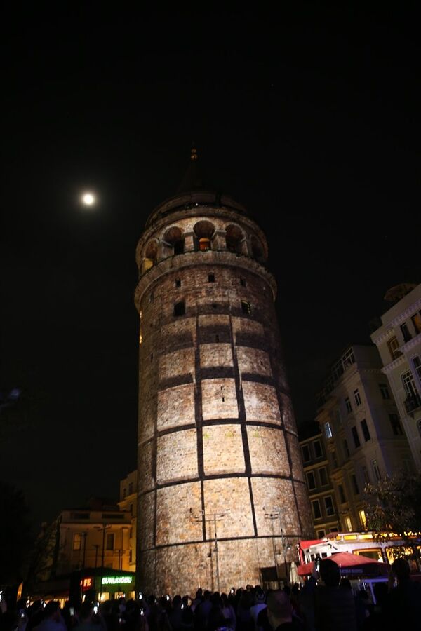 Galata Kulesi'nde video mapping gösterisi - Sputnik Türkiye