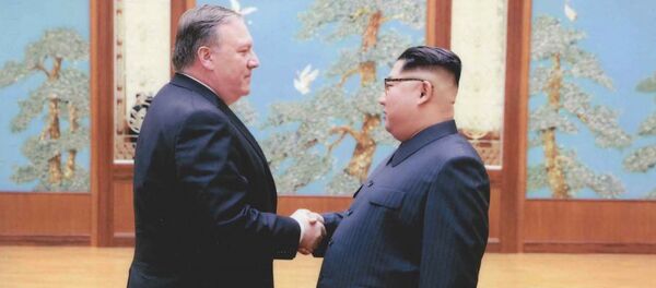 ABD'nin yeni Dışişleri Bakanı Mike Pompeo ve Kuzey Kore lideri Kim Jong-un - Sputnik Türkiye