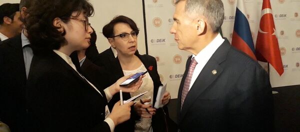 Tataristan Cumhurbaşkanı Minnihanov, Türkiye-Tataristan Forumu'nda Sputnik'in sorularını yanıtladı. Tataristan Cumhurbaşkanı Minnihanov, Türkiye-Tataristan Forumu'nda Sputnik'in sorularını yanıtladı. - Sputnik Türkiye