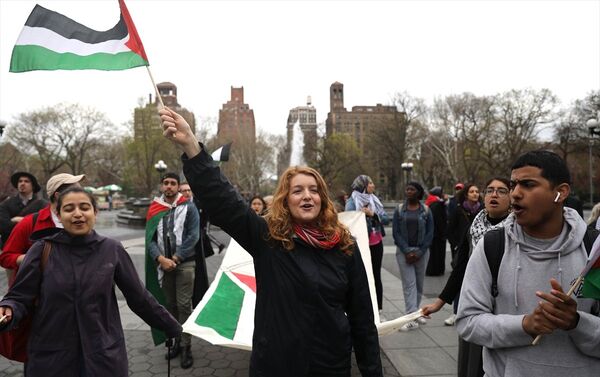 New York'ta Ortodoks Yahudilerin de katılımıyla Gazze protestosu - Sputnik Türkiye