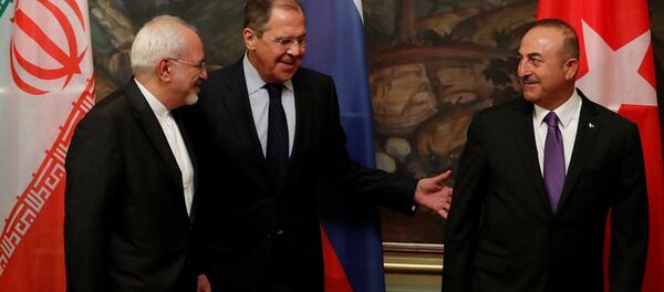Sergey Lavrov- Cevad Zarif - Mevlüt Çavuşoğlu - Sputnik Türkiye