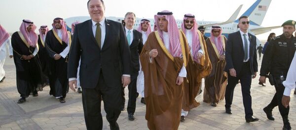 ABD Dışişleri Bakanı Mike Pompeo- Suudi Arabistan Dışişleri Bakanı Adil el Cubeyr - Sputnik Türkiye
