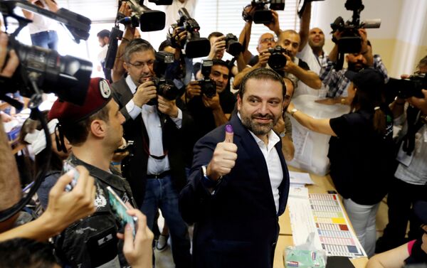 Lübnan Başbakanı Saad el Hariri, başkent Beyrut'ta oyunu kullandı. - Sputnik Türkiye