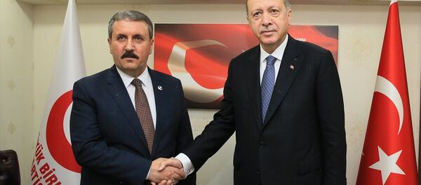 Recep Tayyip Erdoğan - Mustafa Destici Recep Tayyip Erdoğan - Mustafa Destici - Sputnik Türkiye