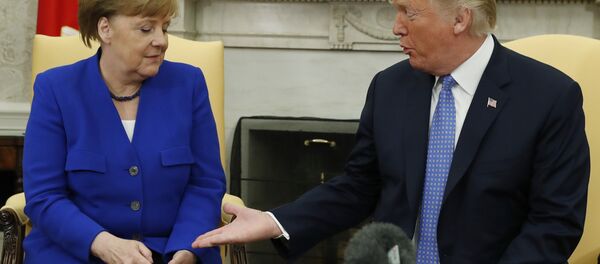 Beyaz Saray'da ikinci Merkel-Trump görüşmesi - Sputnik Türkiye