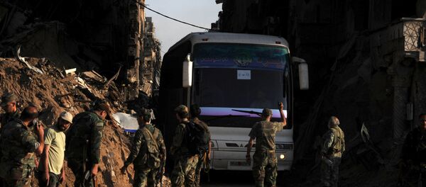 Yermuk Mülteci Kampı-Tahliye - Sputnik Türkiye