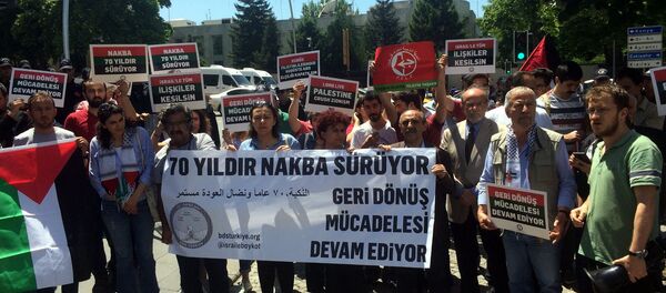 ABD’nin Ankara Büyükelçiliği önünde Kudüs protestosu - Sputnik Türkiye