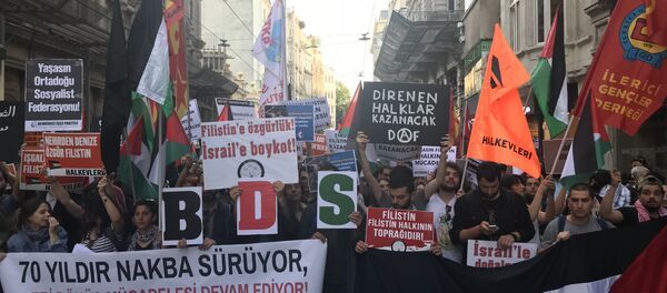 İstanbul’da Nakba protestosu - Sputnik Türkiye
