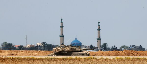 İsrail tankı- İsrail-Gazze sınırı - Sputnik Türkiye