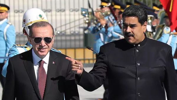 Nicolas Maduro ile Recep Tayyip Erdoğan, 6 Ekim 2017, Ankara'daki Cumhurbaşkanlığı Külliyesi