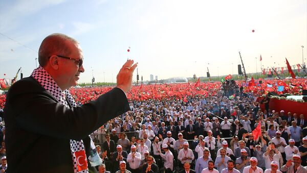 Erdoğan: İslam dünyası ve tüm insanlık Kudüs imtihanından sınıfta kalmıştır - Sputnik Türkiye