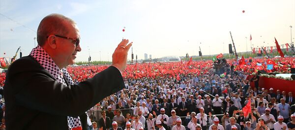 Erdoğan: İslam dünyası ve tüm insanlık Kudüs imtihanından sınıfta kalmıştır - Sputnik Türkiye