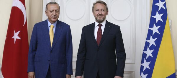 Cumhurbaşkanı Recep Tayyip Erdoğan- Bosna Hersek Devlet Başkanlığı Konseyi Başkanı Bakir İzzetbegovic - Sputnik Türkiye