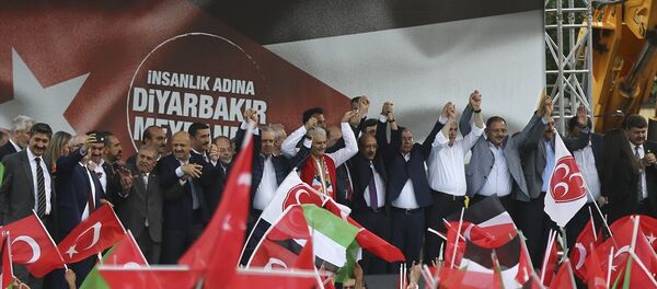 Diyarbakır-Zulme lanet, Kudüs'e destek mitingi - Sputnik Türkiye