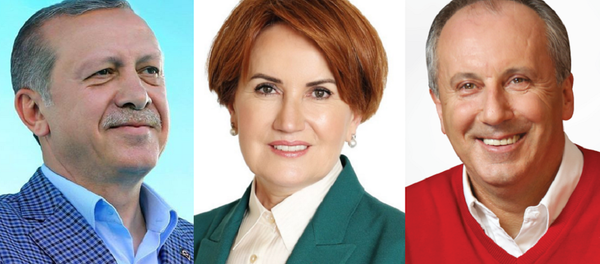 Erdoğan, Akşener, İnce - Sputnik Türkiye