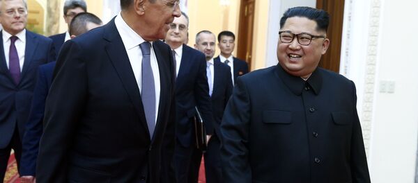 Kuzey Kore lideri Kim Jong-un- Rusya Dışişleri Bakanı Sergey Lavrov - Sputnik Türkiye