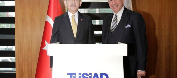 CHP Genel Başkanı Kemal Kılıçdaroğlu -Türk Sanayicileri ve İş İnsanları Derneği Başkanı Erol Bilecik - Sputnik Türkiye