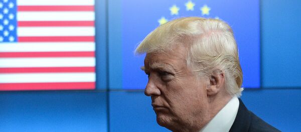 US President Donald Trump meets with EU leaders in Brussels - Sputnik Türkiye