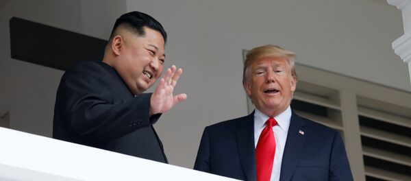ABD Başkanı Donald Trump- Kuzey Kore lideri Kim Jong-un - Sputnik Türkiye