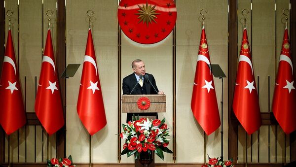 Cumhurbaşkanı ve AK Parti Genel Başlanı Recep Tayyip Erdoğan - Sputnik Türkiye