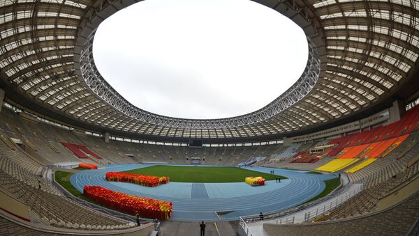 Renovation of Luzhniki stadium for 2018 football World Cup - Sputnik Türkiye