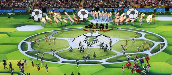 Rusya'nın ev sahipliğindeki 2018 Dünya Kupası'nın açılış töreninden kareler - Sputnik Türkiye