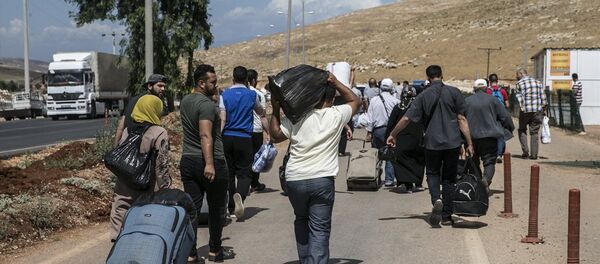 Suriyeliler bayram dönüşü - Sputnik Türkiye