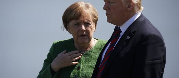G7 zirvesi geriliminde Merkel ile Trump - Sputnik Türkiye
