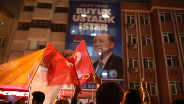 AK Partililer, Erdoğan'ın zaferini kutluyor - Sputnik Türkiye