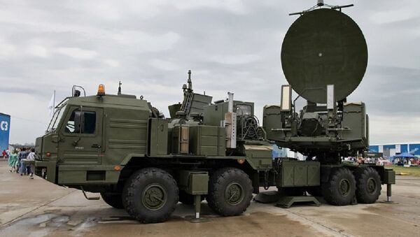 Russia's Krasukha-2 Electronic Warfare System deployed at a military expo. - Sputnik Türkiye