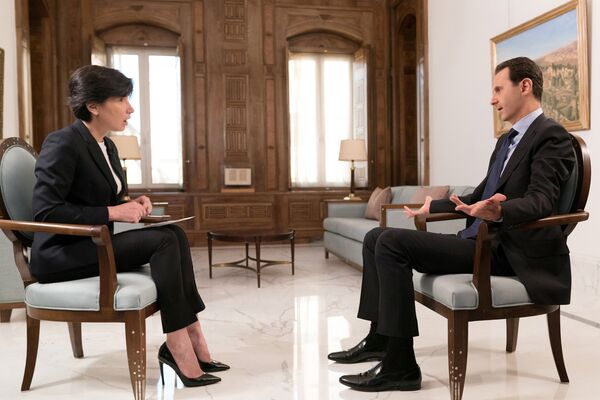 Suriye Devlet Başkanı Beşar Esad, Rus NTV televizyonuna röportaj verdi - Sputnik Türkiye