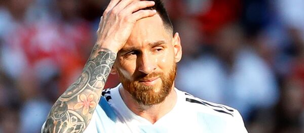 2018 Dünya Kupası, 2. tur, Fransa'nın penaltısı sonrası Messi - Sputnik Türkiye
