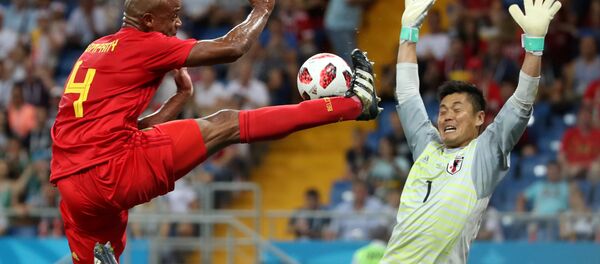 2018 Dünya Kupası, son 16 turu, Belçika-Japonya, Vincent Kompany-Eiji Kawashima - Sputnik Türkiye