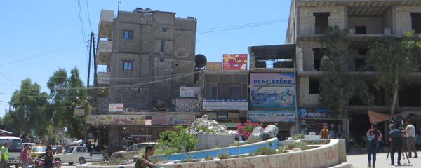 Afrin merkezinden bir kare - Sputnik Türkiye