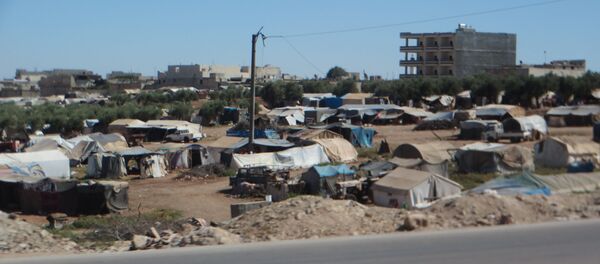 Suriye'nin Azaz şehrindeki çadır kent - Sputnik Türkiye