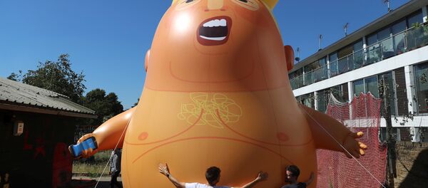 'Bebek Trump' balonu  ABD Başkanı'nın İngiltere ziyareti sırasında Londra semalarında uçurulacak - Sputnik Türkiye