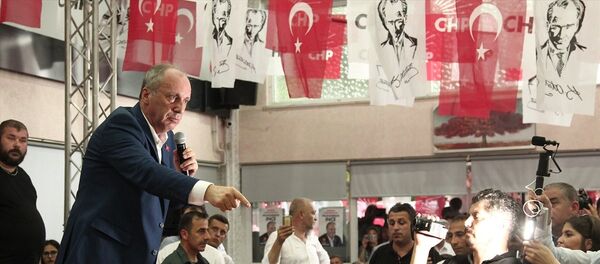CHP'nin 24 Haziran seçimlerindeki cumhurbaşkanı adayı Muharrem İnce - Sputnik Türkiye