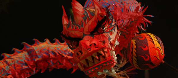 Çin, Hong Kong, ay takvimine göre yeni yıl kutlaması, ejderha dansı - Sputnik Türkiye