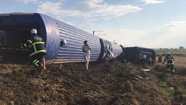Tekirdağ'da tren kazası - Sputnik Türkiye