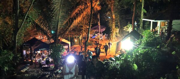 Tayland'da 12 çocuğun mahsur kaldığı mağara - Sputnik Türkiye