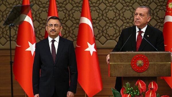 Fuat Oktay - Recep Tayyip Erdoğan - Sputnik Türkiye