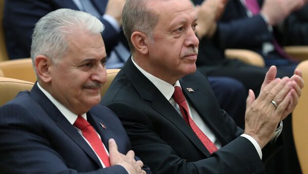 Recep Tayyip Erdoğan - Binali Yıldırım - Sputnik Türkiye