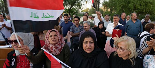 Irak'In başkenti Bağdat'da protestolar - Sputnik Türkiye
