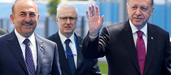 Cumhurbaşkanı Recep Tayyip Erdoğan- Dışişleri Bakanı Mevlüt Çavuşoğlu- NATO - Sputnik Türkiye