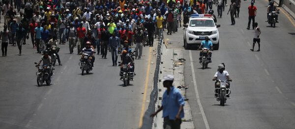 Haiti'deki protestolar Haiti'deki protestolar - Sputnik Türkiye