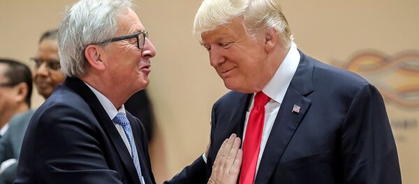 Juncker ile Trump - Sputnik Türkiye