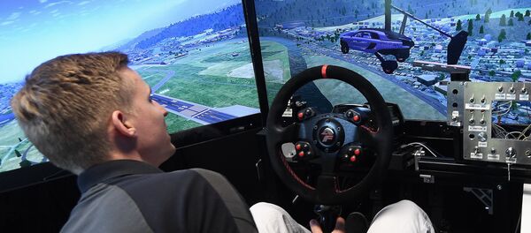 Uçan araba simülasyonu Uçan araba simülasyonu - Sputnik Türkiye