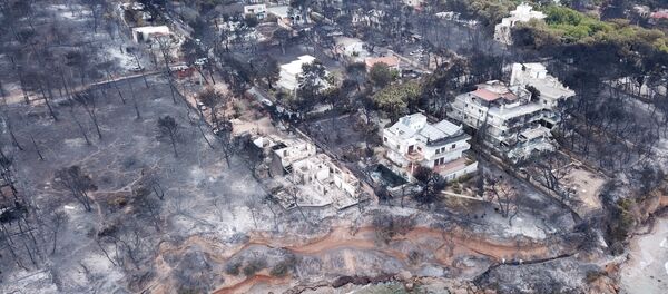 Yunanistan'da orman yangını - Sputnik Türkiye