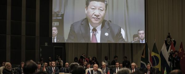 Çin Devlet Başkanı Şi Cinping, BRICS Zirvesi'nde - Sputnik Türkiye