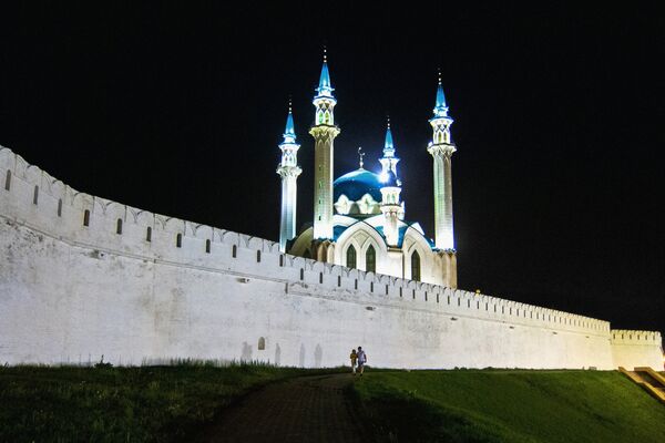 Tataristan'ın başkenti Kazan'da Kul Şerif Camii. - Sputnik Türkiye